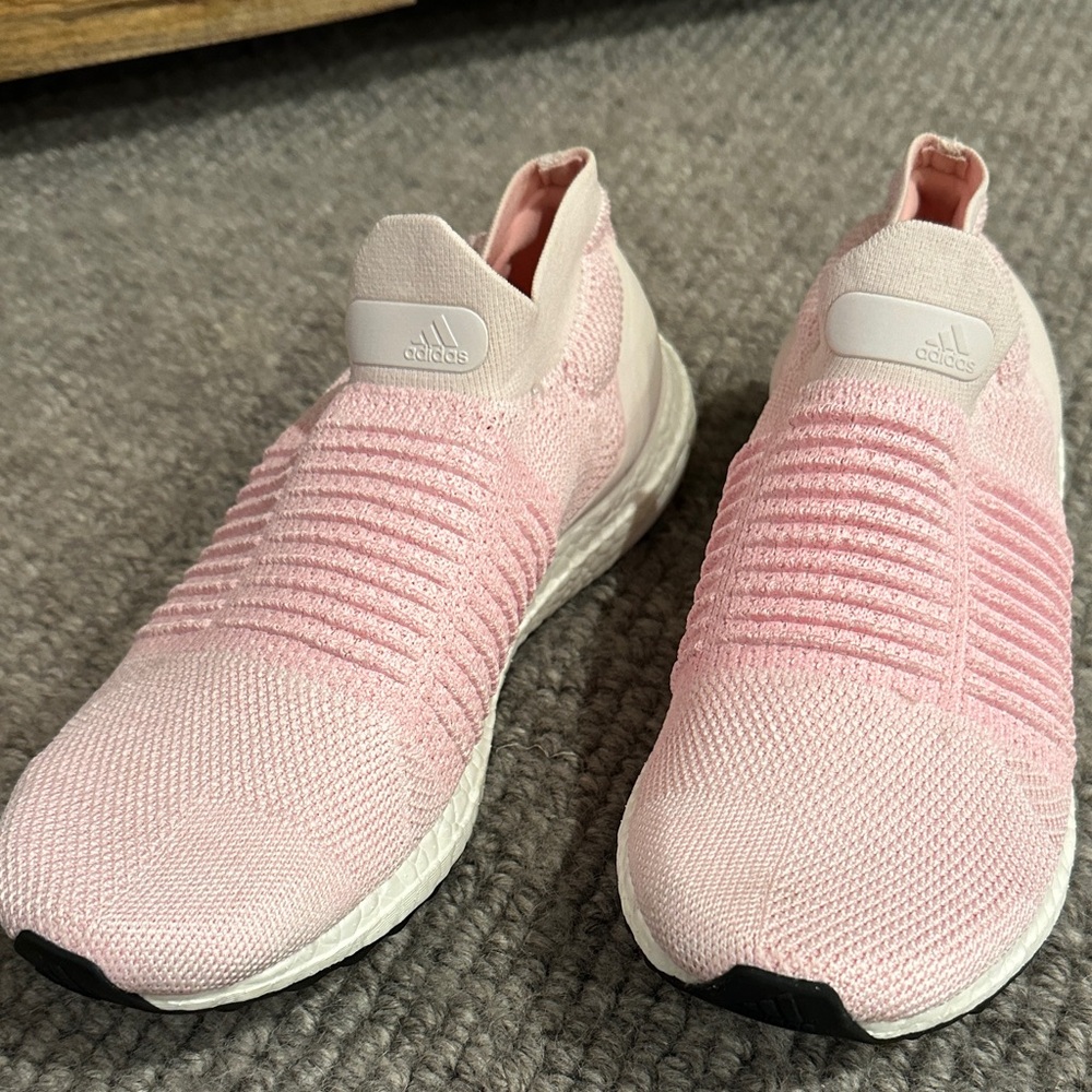 Adidas Light Pink ultra boost Knit Slip-On Shoes